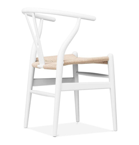 Dagmar Chair - White & Natural Cord