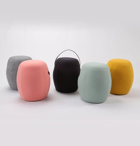 Kiley Handmade Pouf/Stool - Darkish