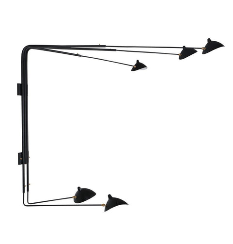 Sergio Five-Arm Rotating Sconce Wall Lamp