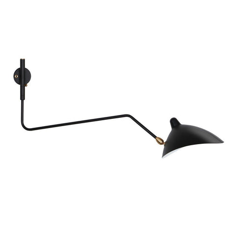 Sergio One Curved Arm Sconce Wall Lamp