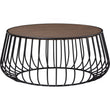 Gabbia Round Coffee Table - Black