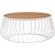 Gabbia Round Coffee Table - White