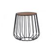 Gabbia Round Side Table - Black